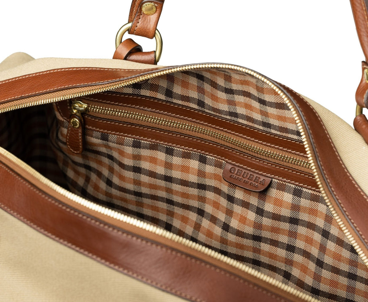 Cavalier II No. 97 Duffel Bag in Twill & Vintage Tan