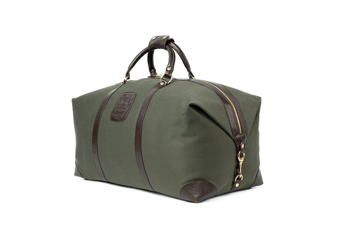 Cavalier III No. 98 Duffel Bag in Twill and Vintage Leather