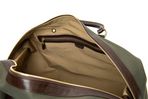Cavalier III No. 98 Duffel Bag in Twill and Vintage Leather