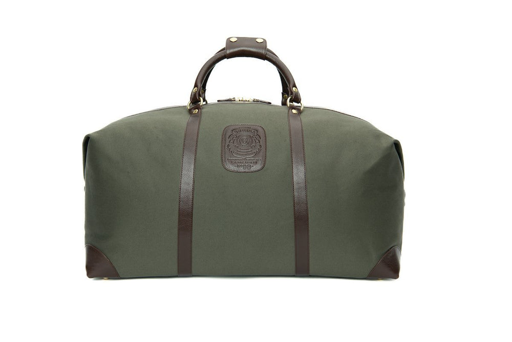 Cavalier III No. 98 Duffel Bag in Twill and Vintage Leather