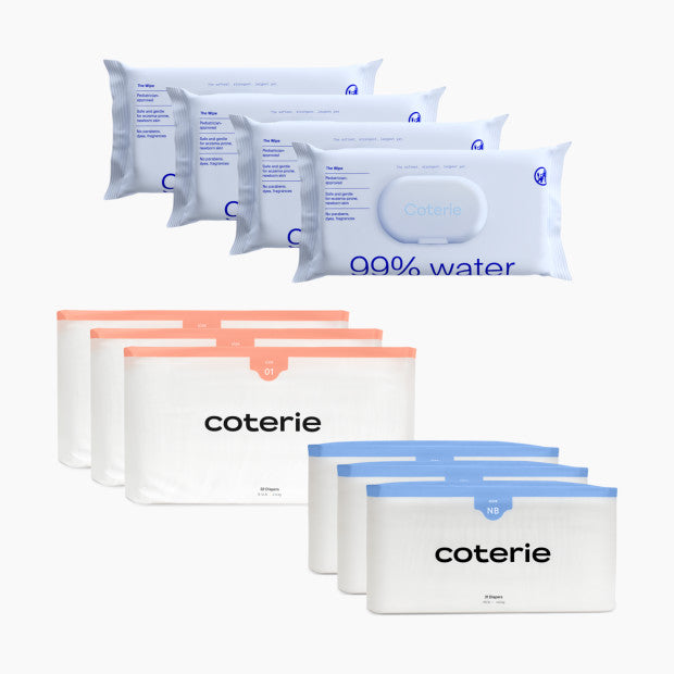 Coterie Newborn Diaper and Wipes Starter Bundle