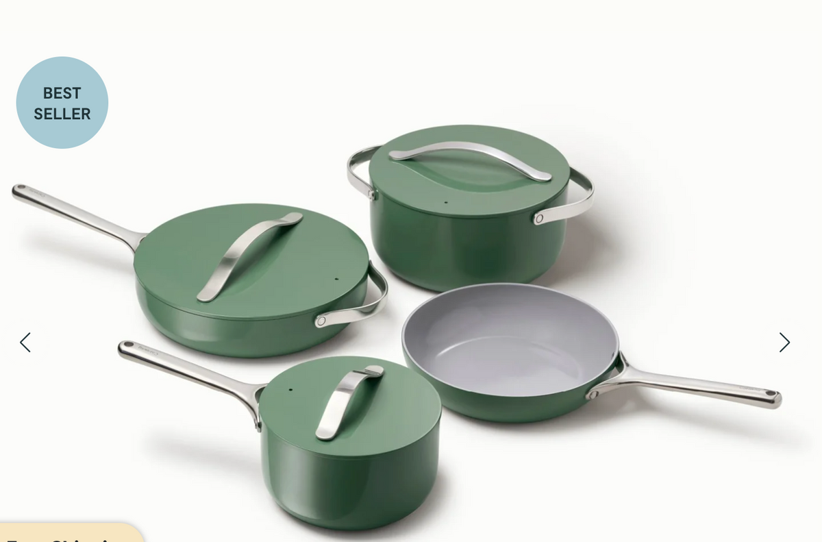 (Sage) Cookware Sets, Pots and Pans Set, Non-Stick Kitchen Ceramic Cookware Set, Non-Toxic Coated, Nonstick Cookware Set