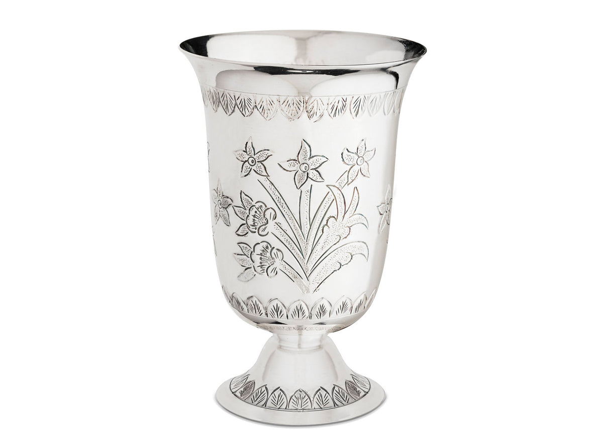 Agra Floral Wine Goblet