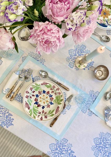 Cerulean Poppy Tablecloth (Rectangular)