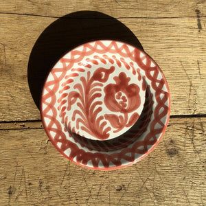 Casa Coral Mini Plate with Hand-painted Designs