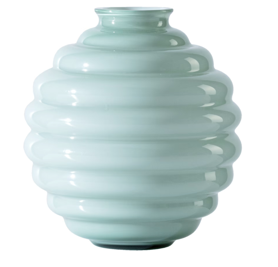 Deco River Green Vase by Napoleone Martinuzzi