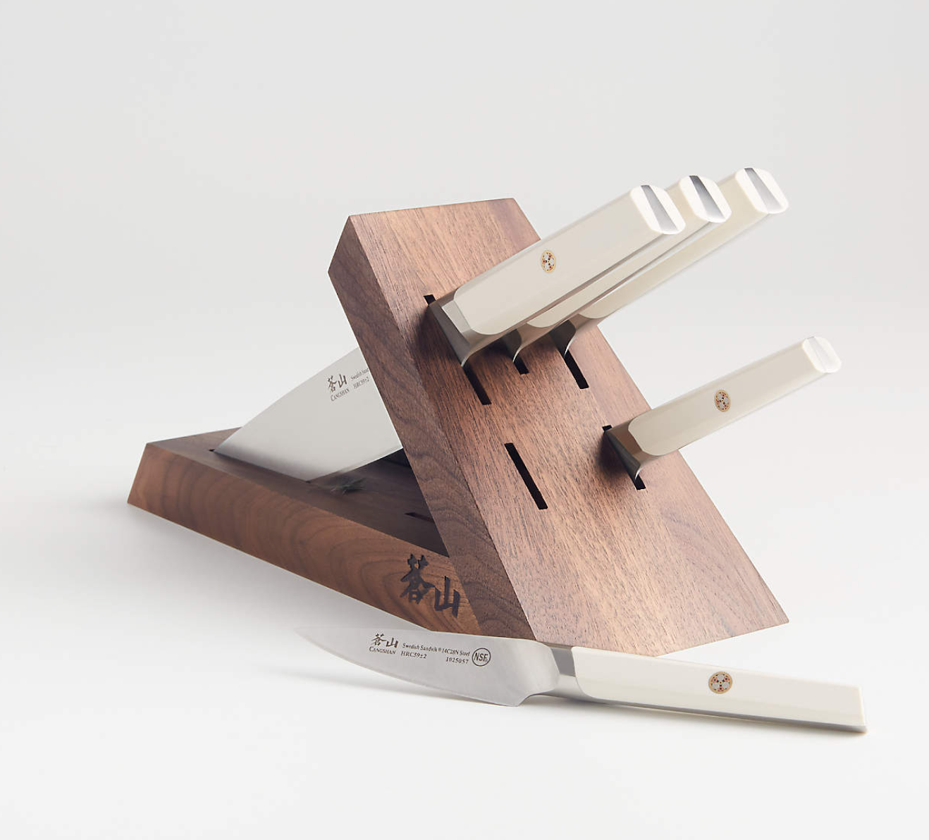 Cangshan Everest White 6-Piece Tai Knife Block Set