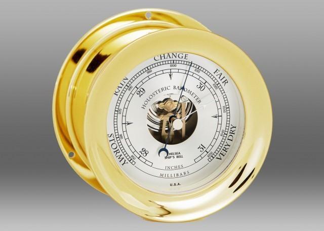 Chelsea Brass Finish Barometer