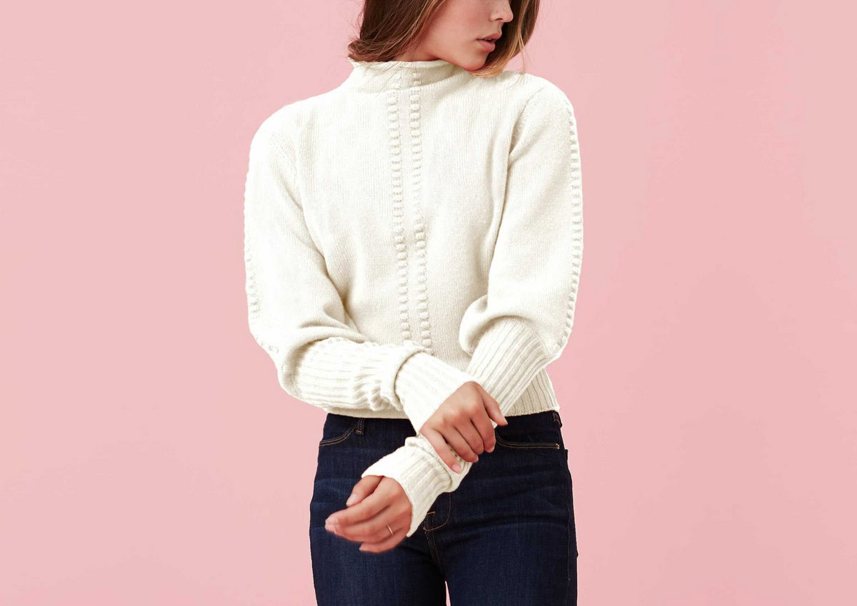 The Chelsea Sweater in White