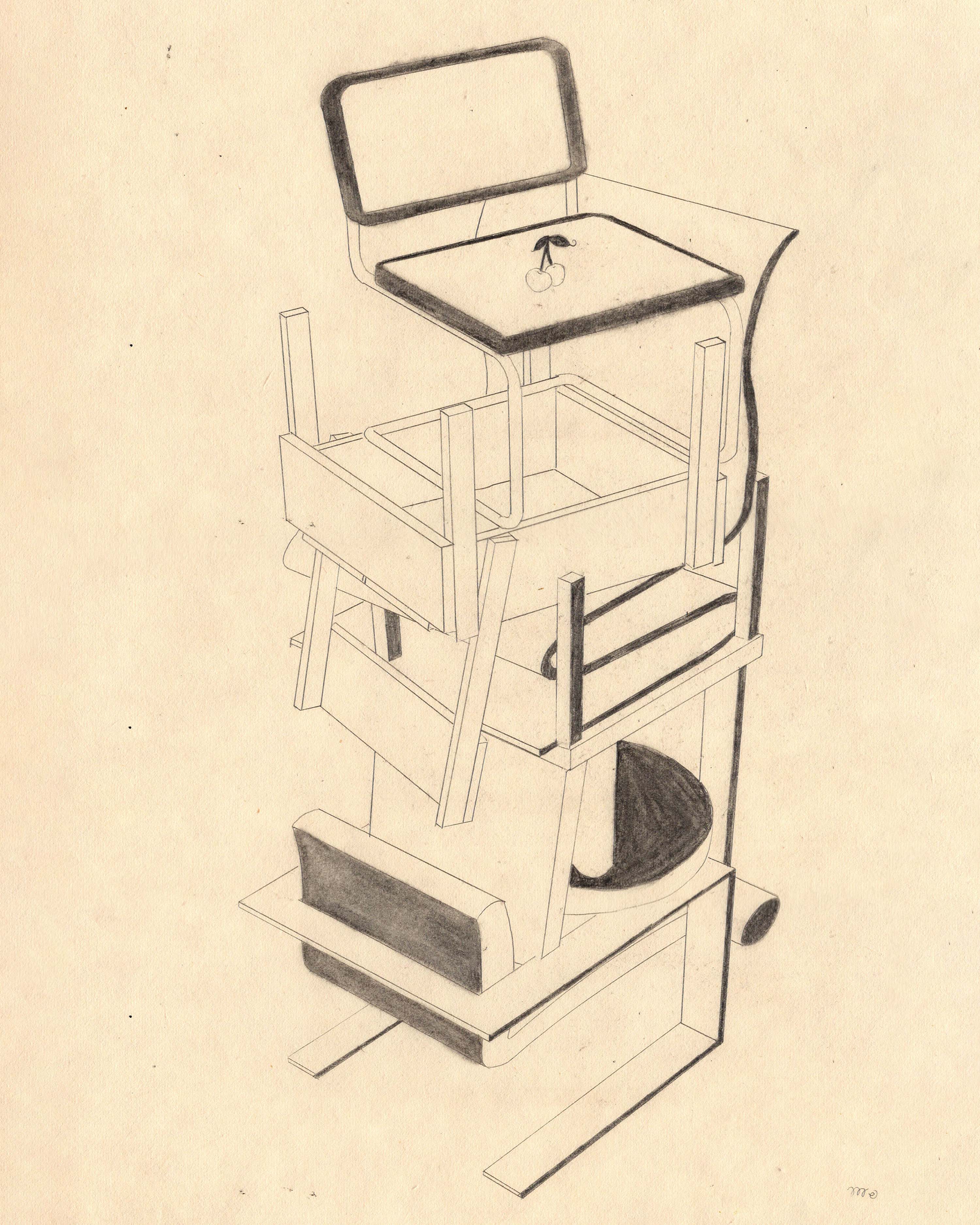Cherry On Top Original Drawing