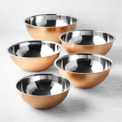Copper Restaurant Mixing Bowls