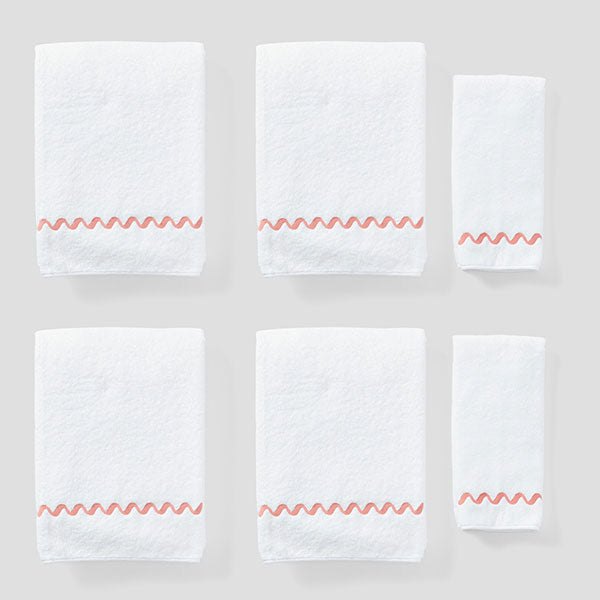 Wave Embroidered Starter Pack (6 pieces), Color: Taupe