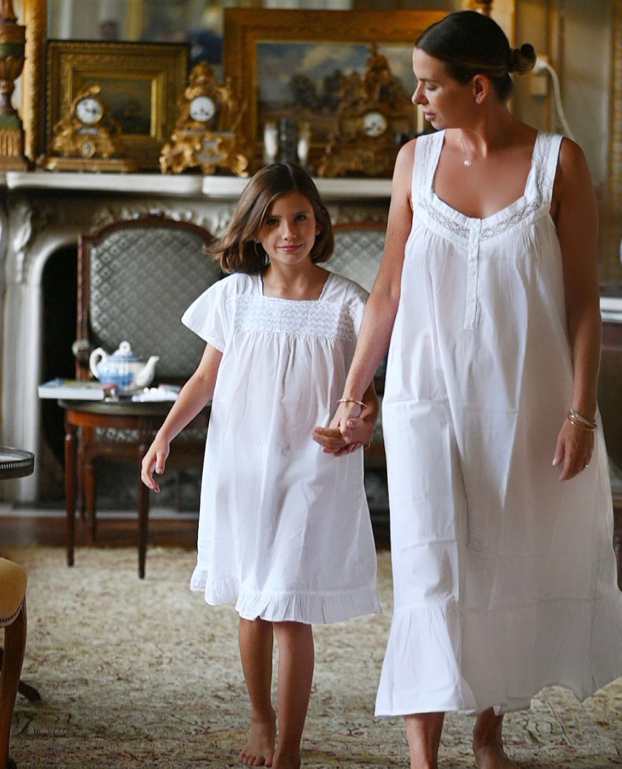 Courtney White Cotton Nightgown