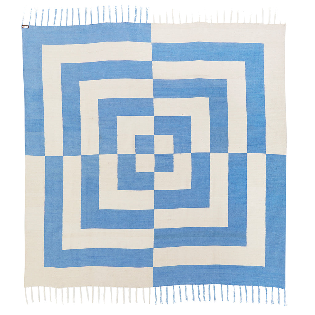 Brushed Alpaca Op Art Coverlet