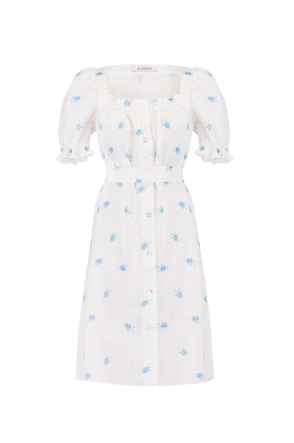 Brigitte Mini Dress in Linum