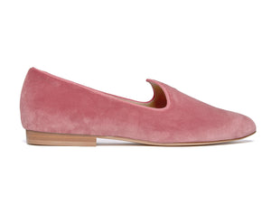 Venetian Slipper in Velvet Blush Pink