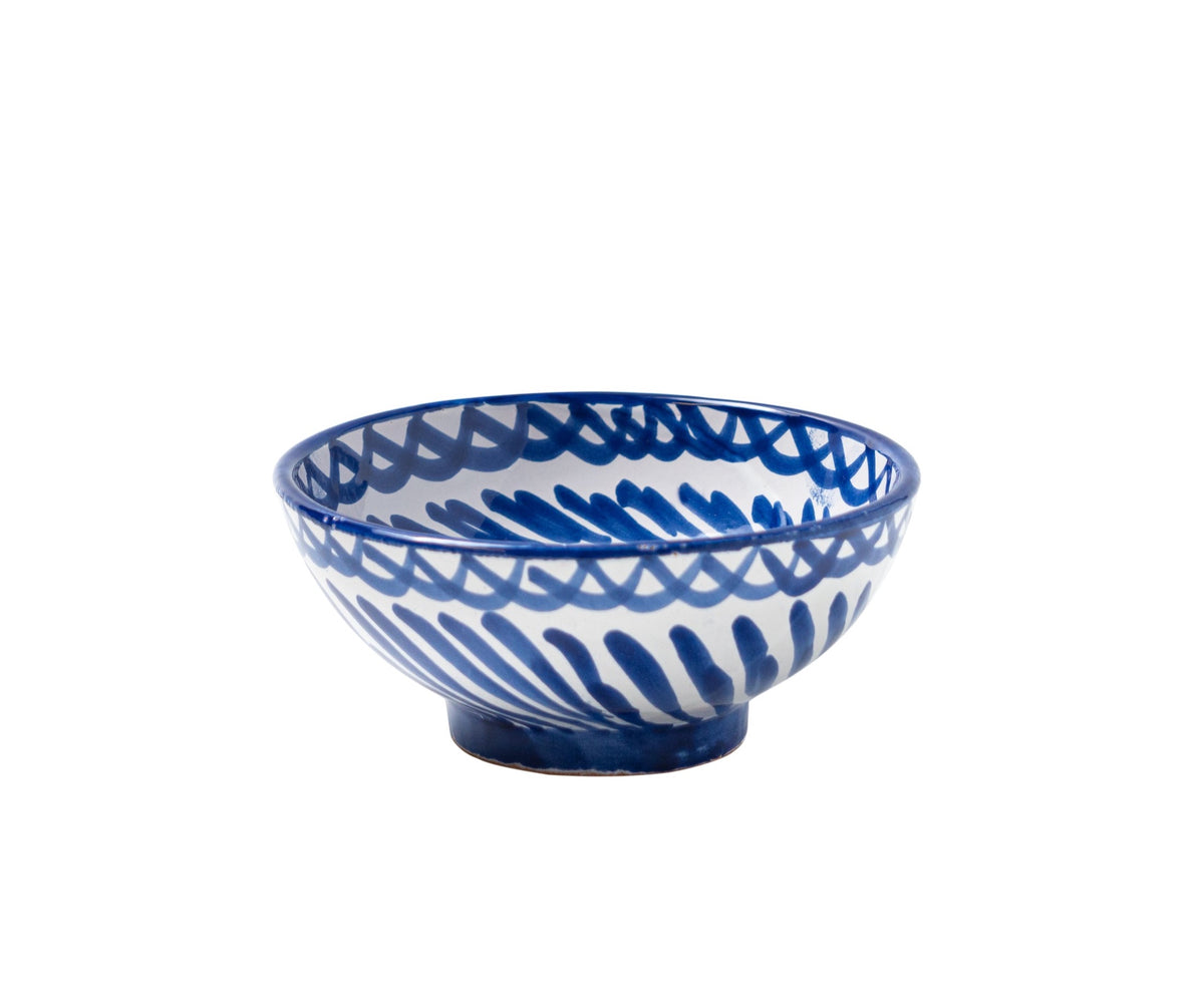 Casa Azul Small Bowl with Hand-Painted Designs