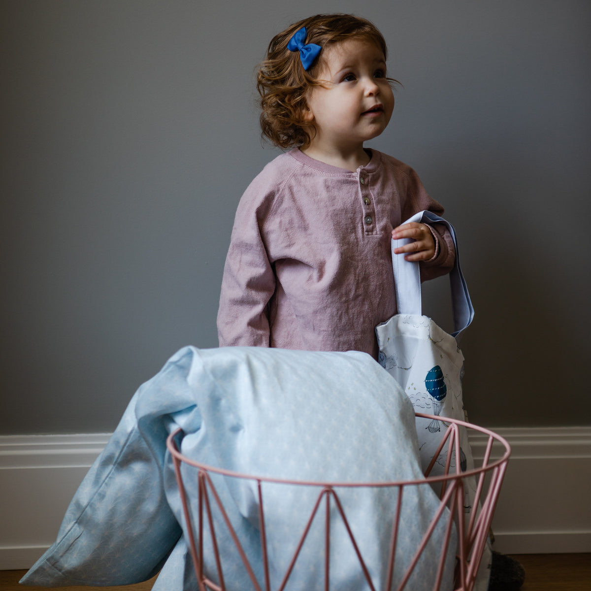 Under The Arches Baby Duvet in Blue
