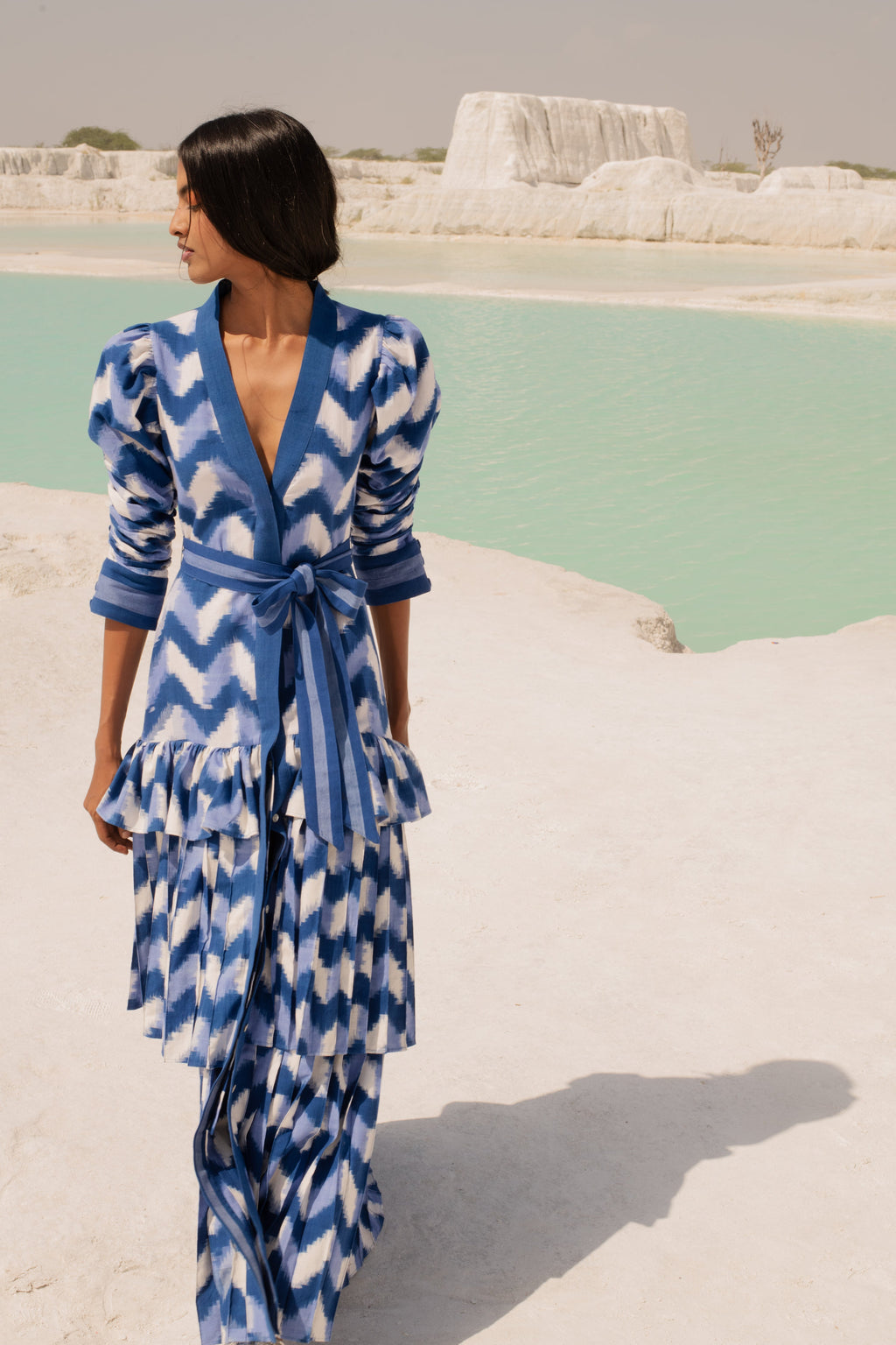 Waves Lapis Lazuli Dress