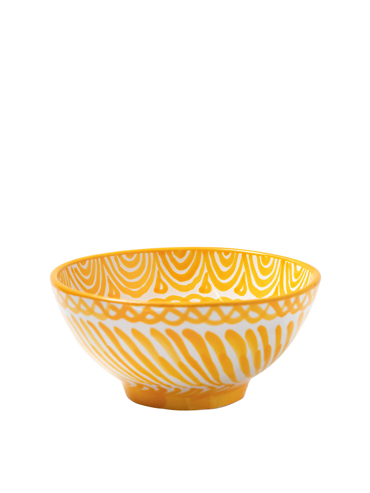 Casa Amarilla Medium Bowl with Hand-painted Designs