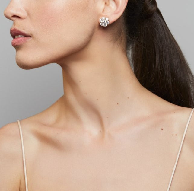 Posey Diamond Earrings, Extra Large