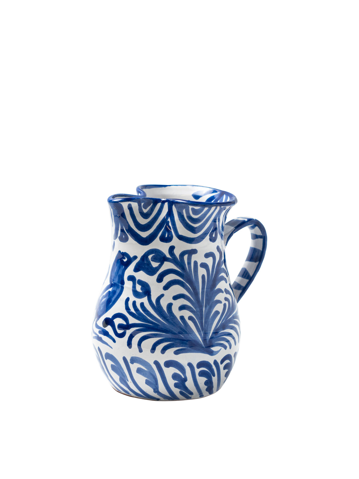 Marbled Blue Swirl Small Ceramic Pitcher‍ — CASA PLETÓRICA Handmade Spanish  ceramics