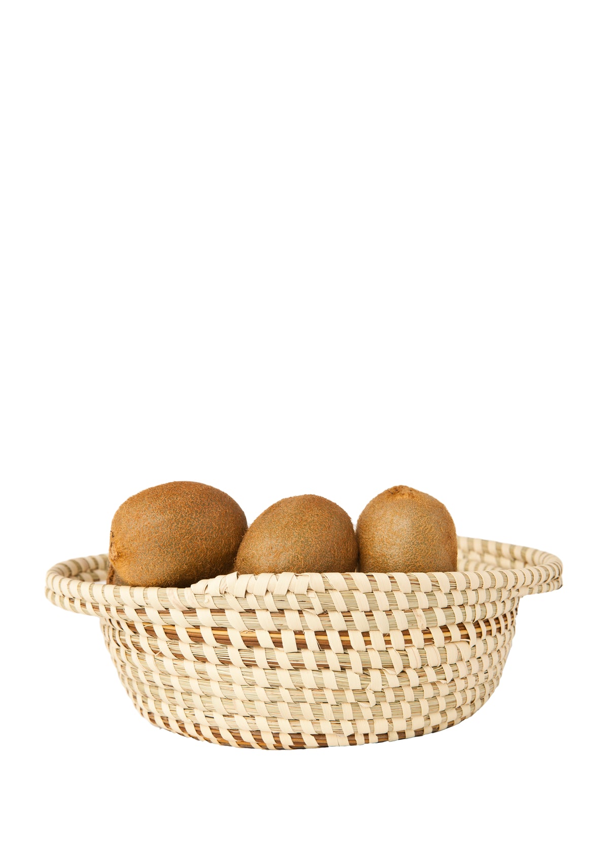 Round Old Fashioned Braided Edge Basket