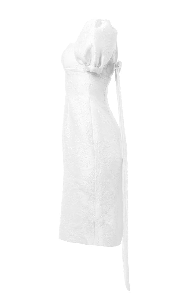 Limited Edition: Baby Doll Puffy Sleeve Short Panel Back Dress with Bows