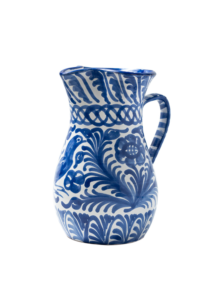 Casa Azul Large Pitcher with Hand-painted Designs