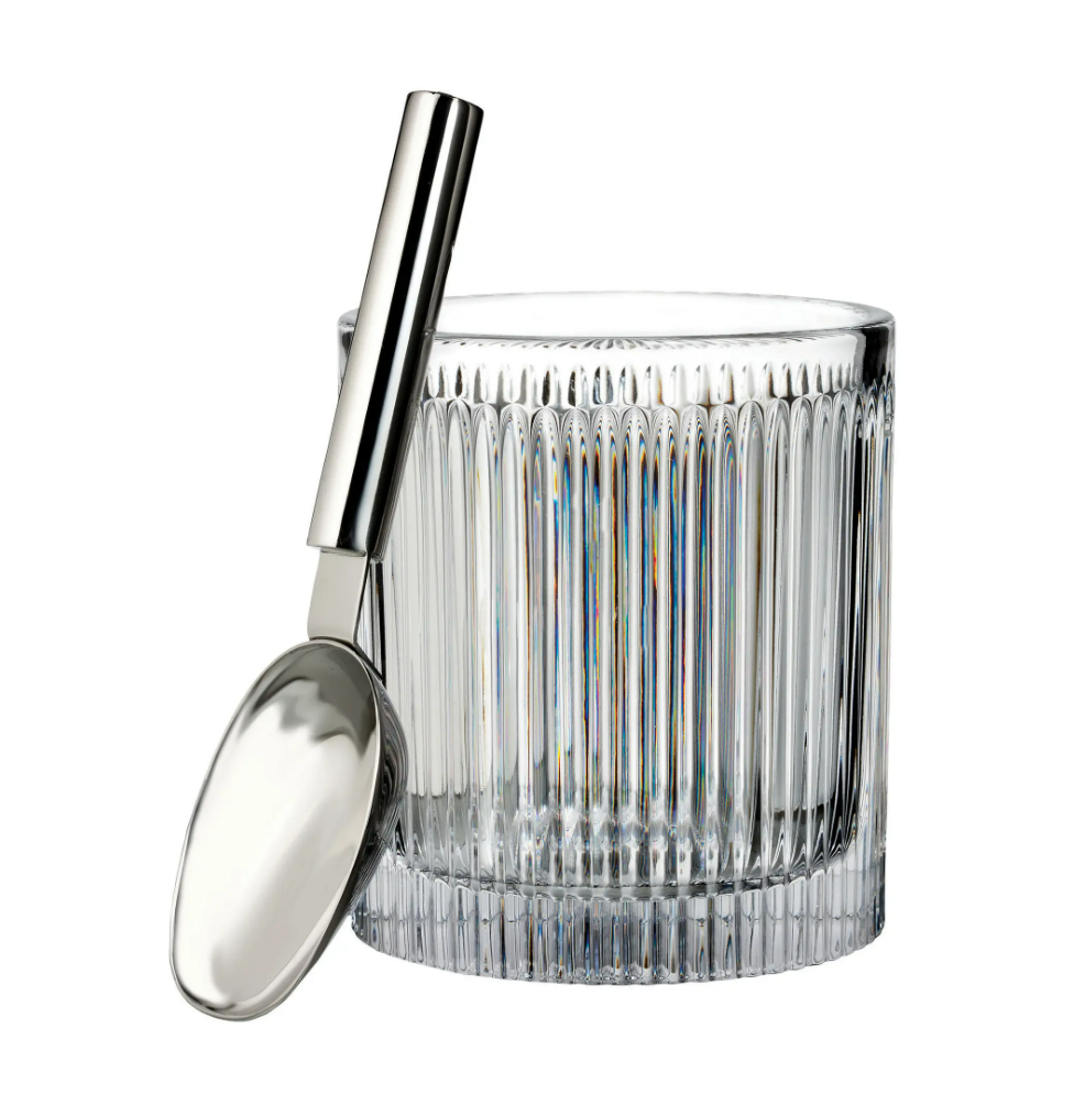 Waterford Crystal Aras Ice Bucket with Scoop