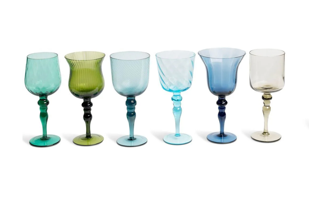 Bitossi Homeassorted wine goblets (set of six)
