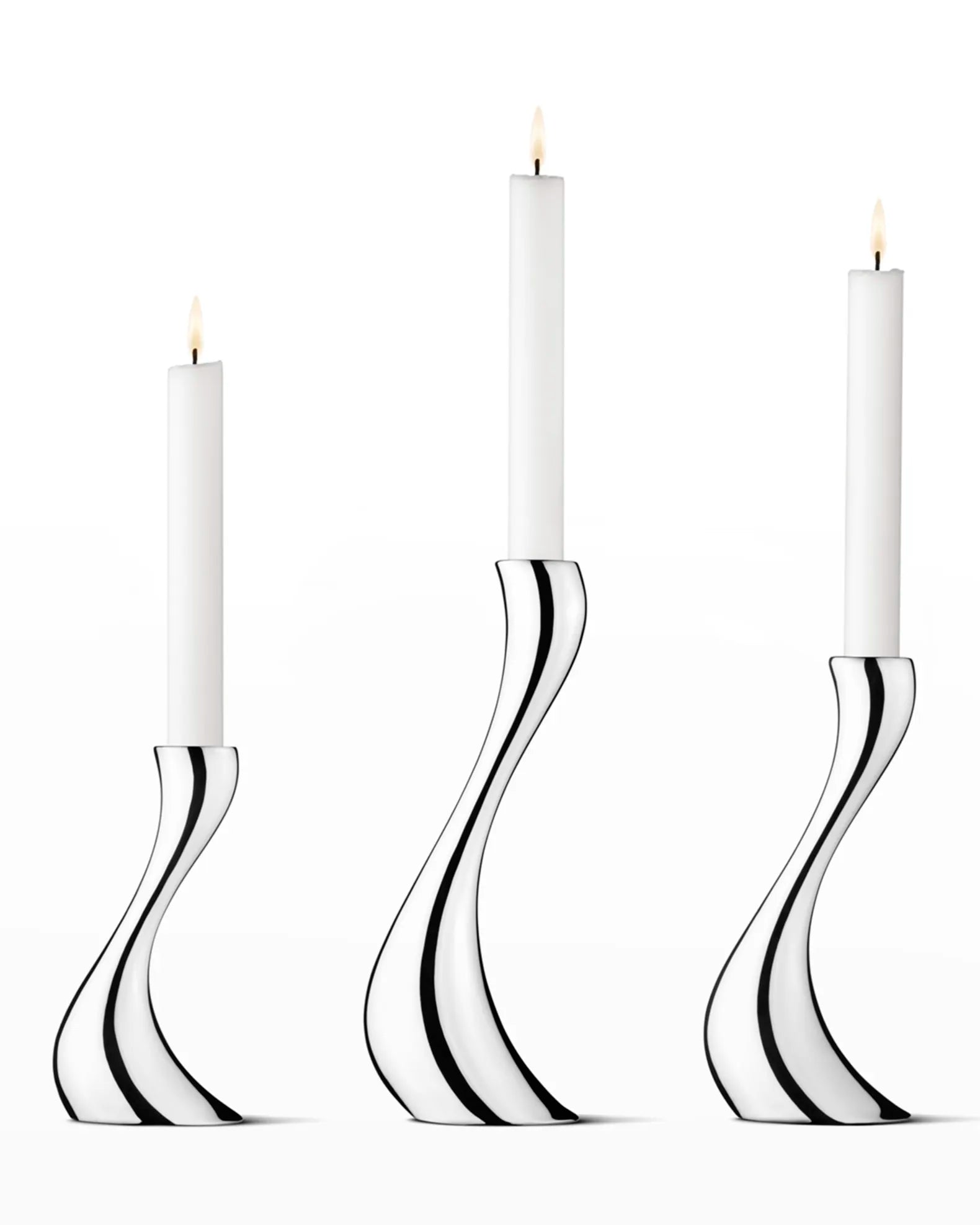 Cobra Candleholders, 3-Piece Set