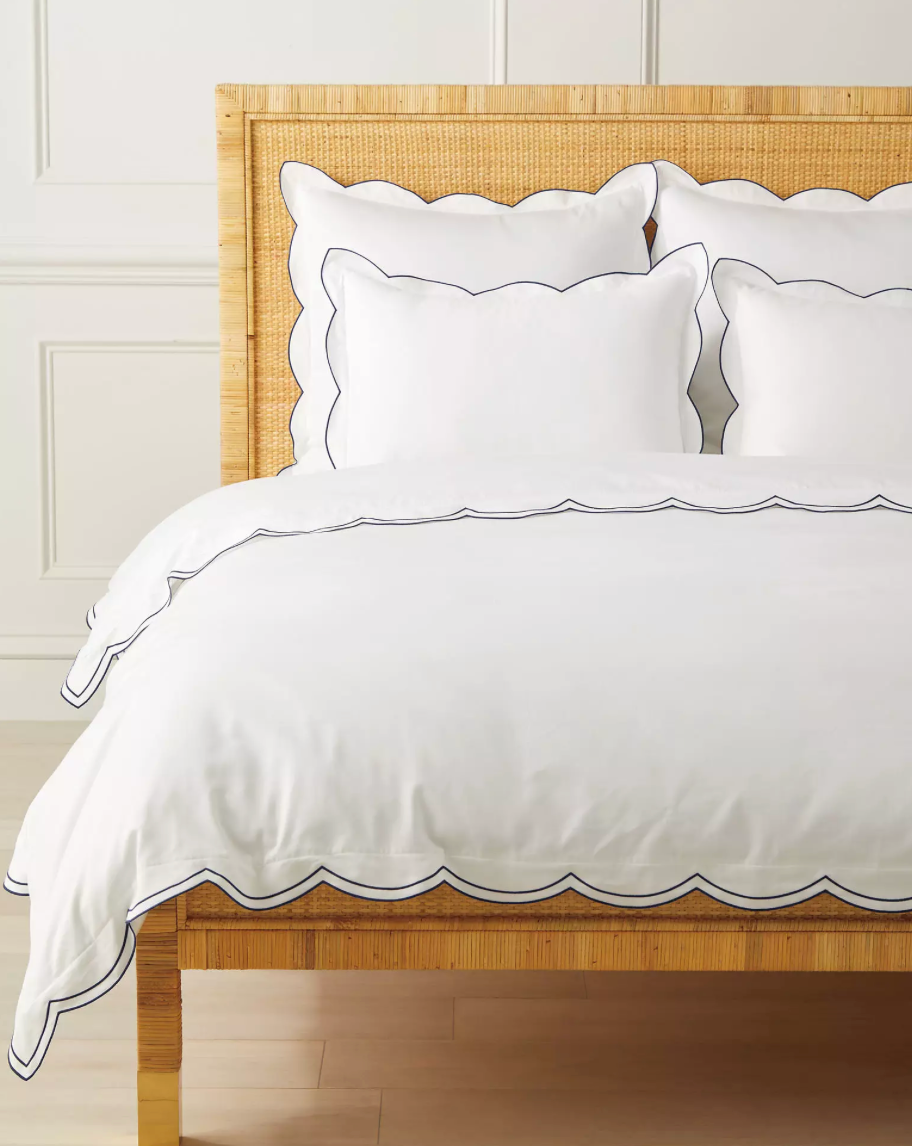 Scallop Sateen Duvet Cover