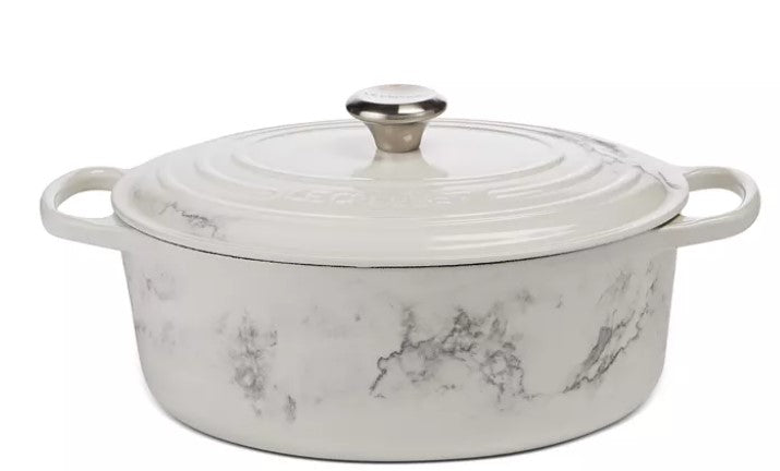 6.75 Qt Marble Applique Oval Dutch Oven 6.75 Qt Marble Applique Oval Dutch Oven - 100% Exclusive