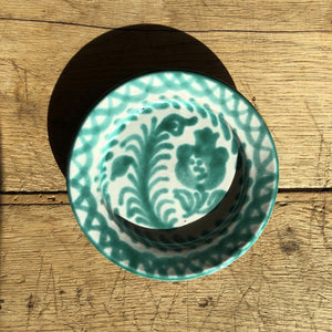 Casa Verde Mini Plate with Hand-painted Designs