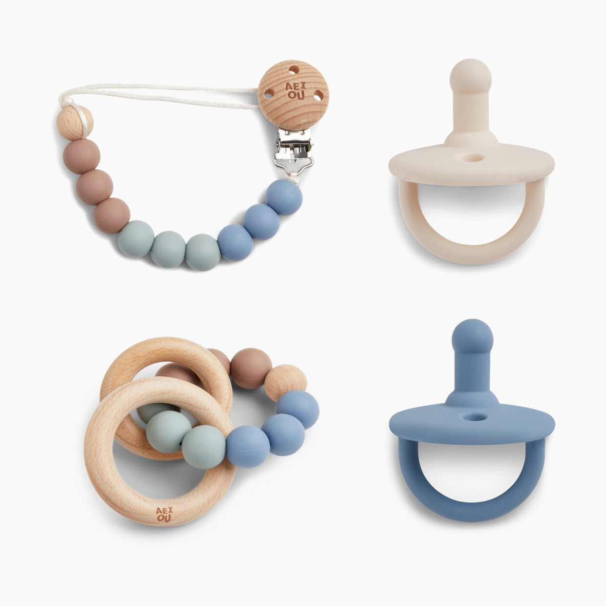 AEIOU Teether & Pacifier Bundle