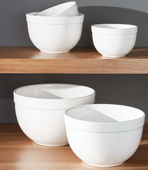 Aspen Rimmed Nesting Mixing Bowl 5-Piece Set