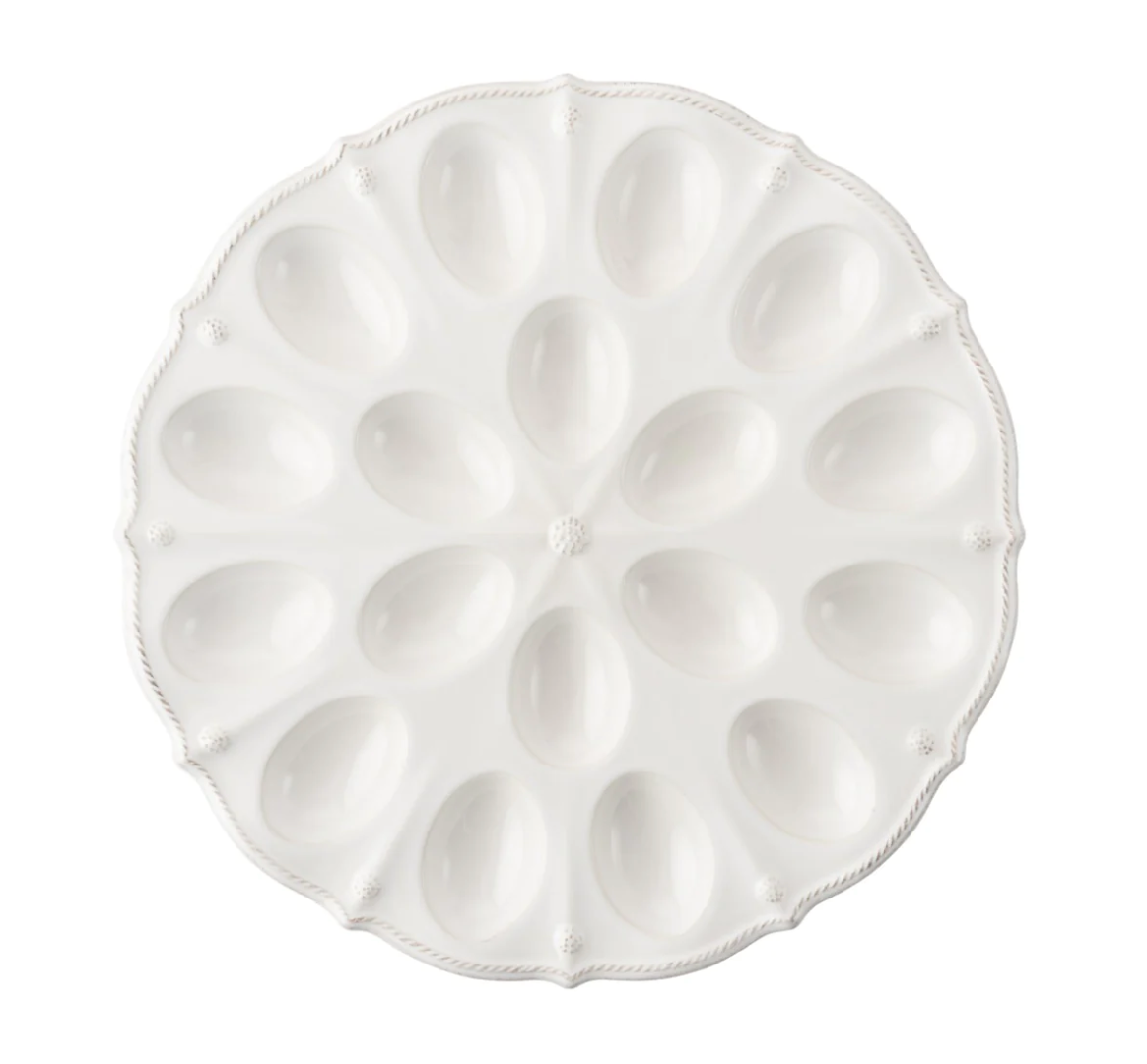 Berry & Thread Whitewash Deviled Egg Platter