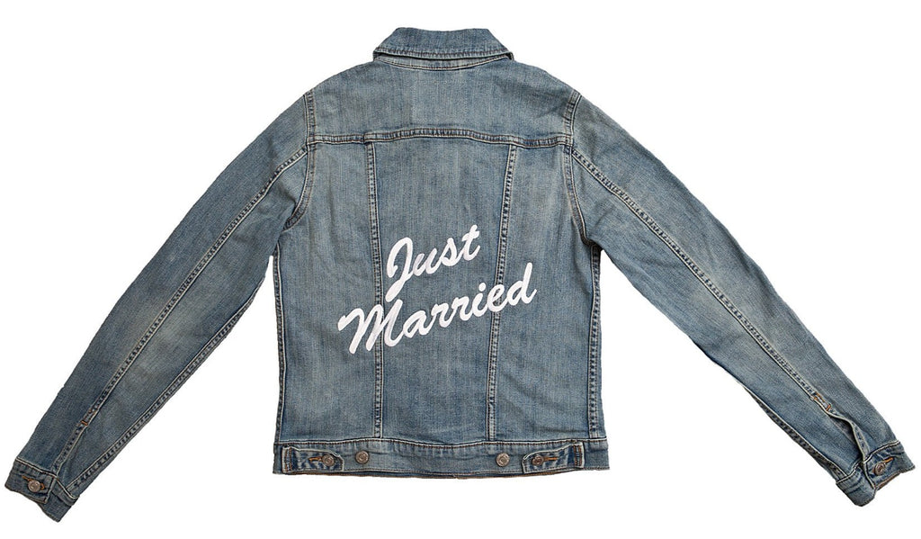 Just married shop denim jacket