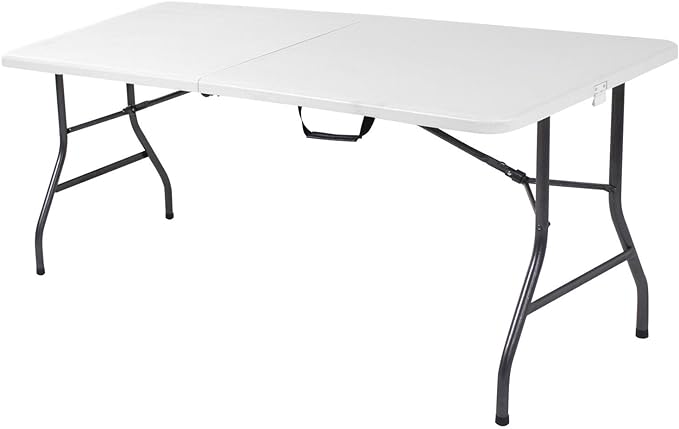 Cosco Folding Table, 6 Foot, White