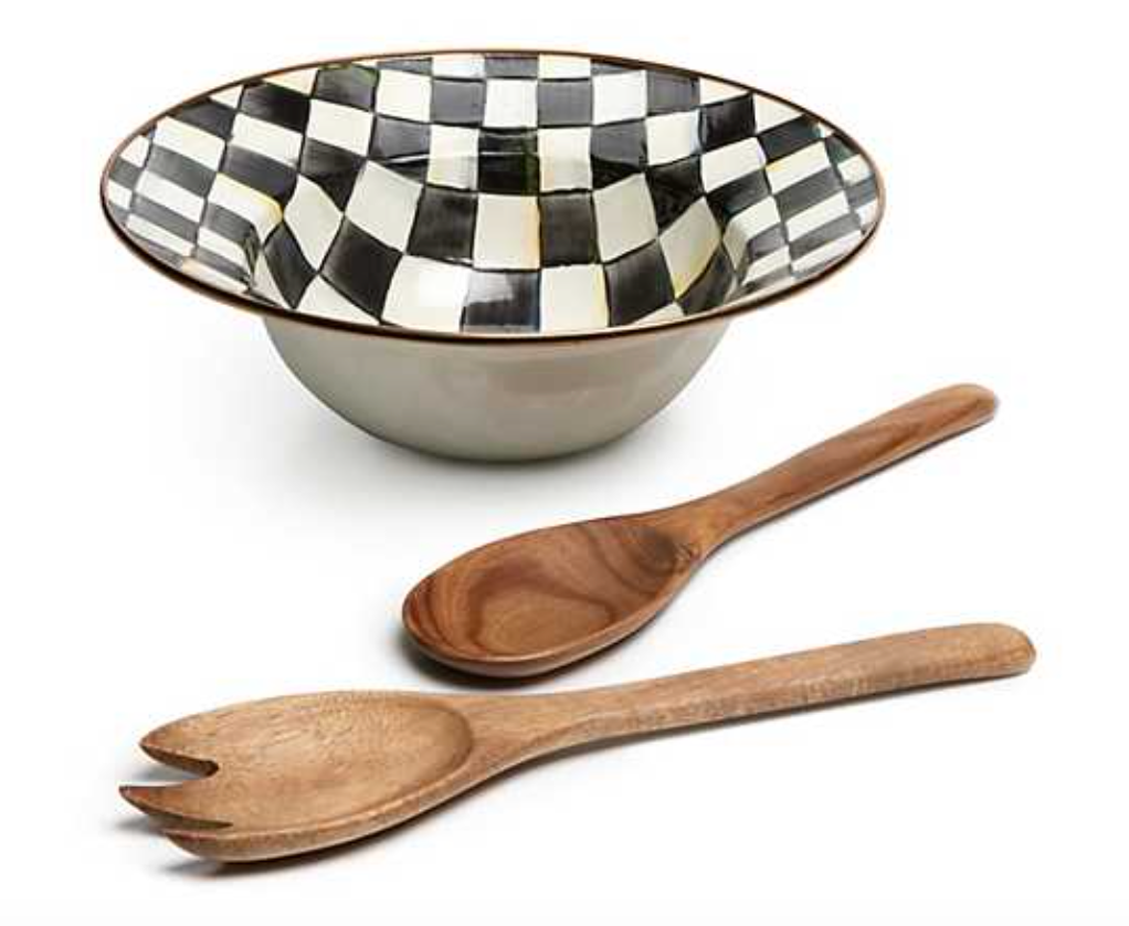 Courtly Check Salad Serving Set