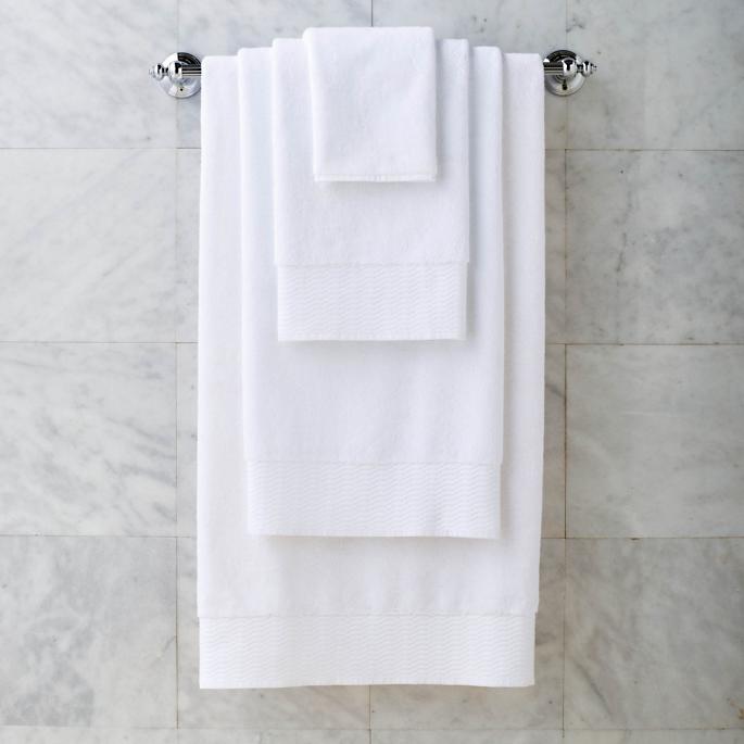 Egyptian Cotton Bath Towels, White