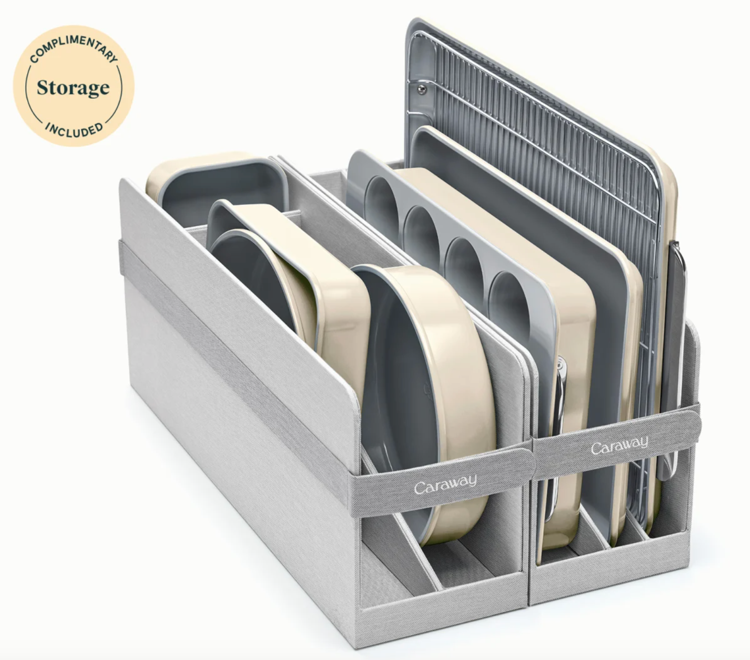 Cream 11 Piece Bakeware Set, Non-Stick & Non-Toxic Ceramic-Coating Baking Dishes