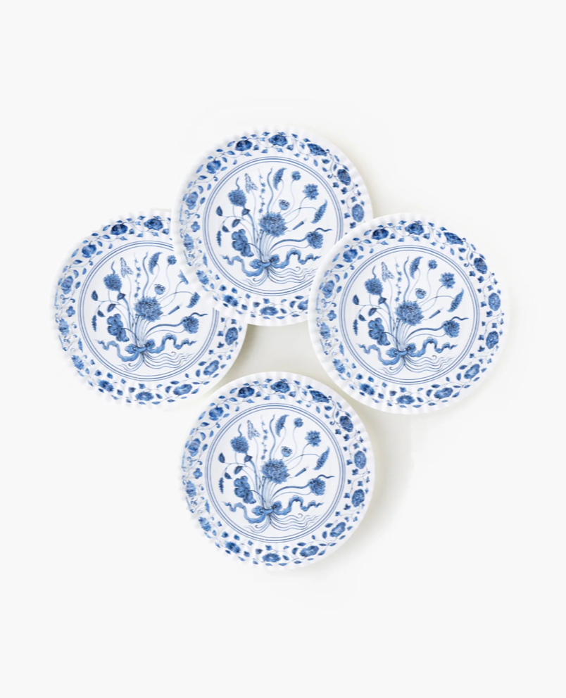 Botanical Melamine Plates (Set of 4)