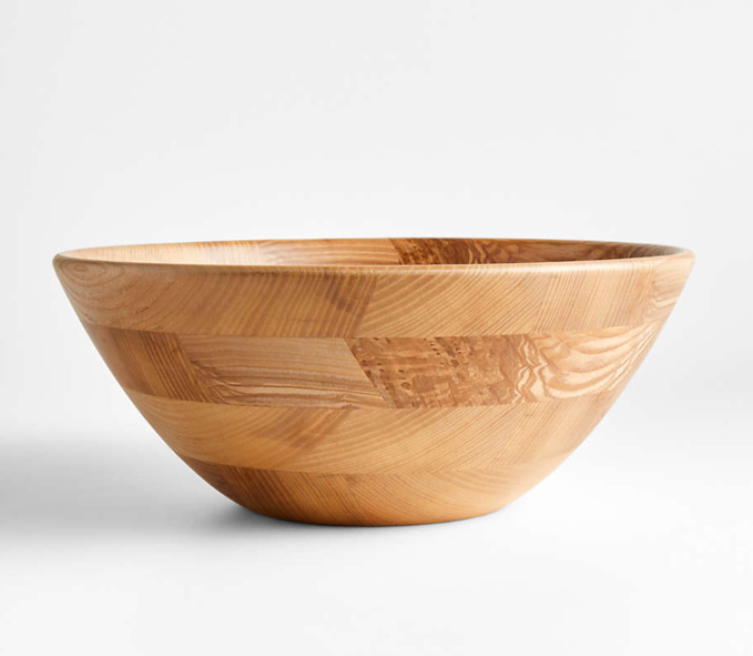 Carson Ash Wood Serving Bowl