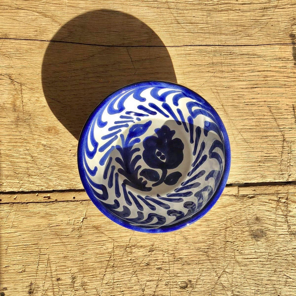 Casa Azul Mini Bowl with Hand-painted Designs