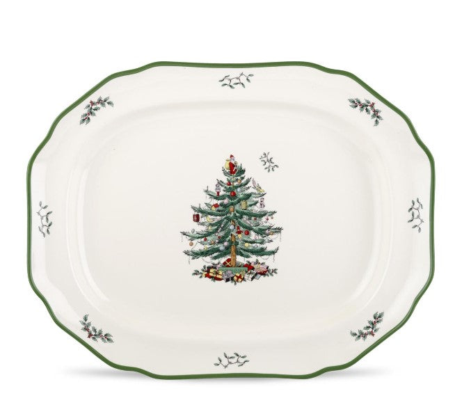 Christmas Tree 19 Inch Sculpted Platter