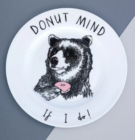 'Donut Mind If I Do' Side Plate