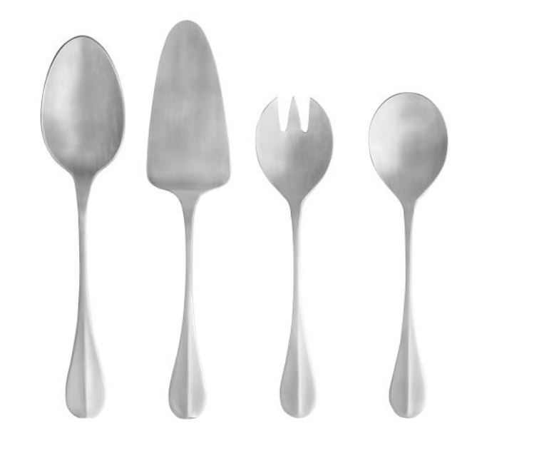 Costa Nova Nau Brushed Stainless Steel Serving Utensils