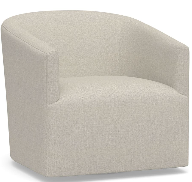 Baldwin Upholstered Swivel Armchair